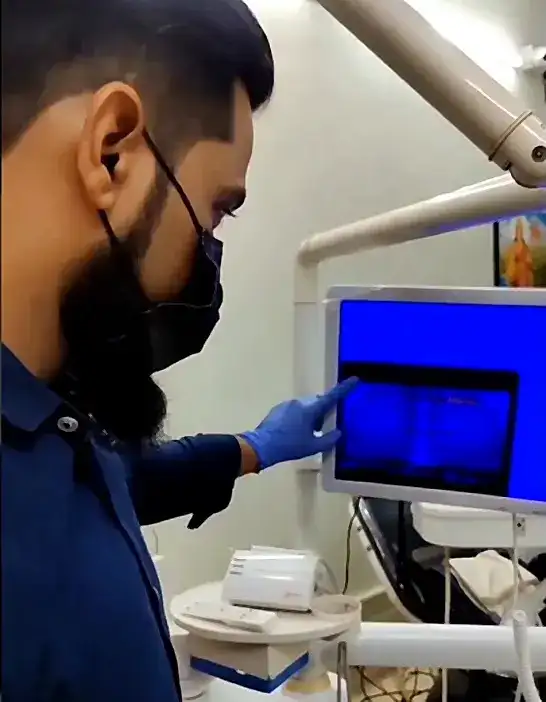 Dr. Gautam Pathak at the clinic